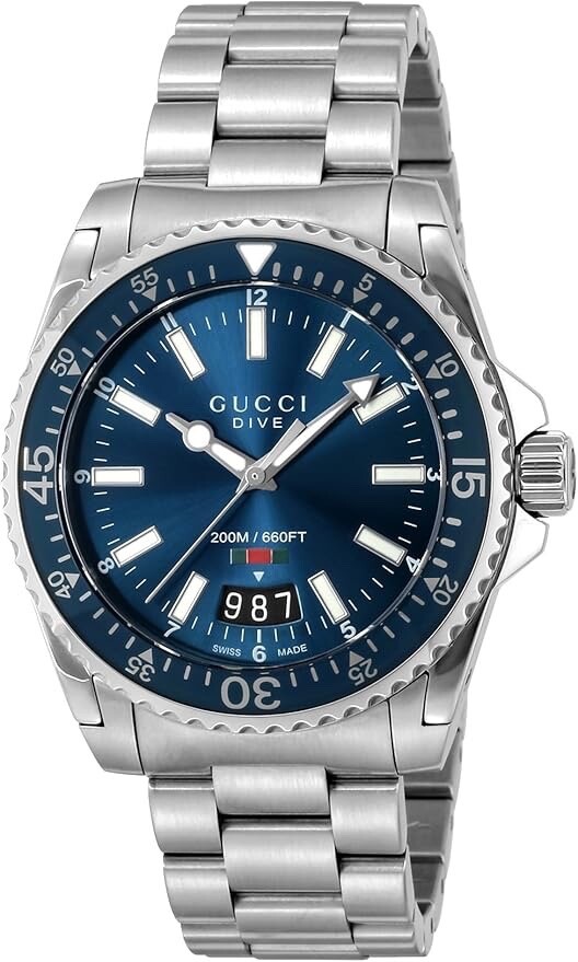 GUCCI YA136311 Men’s Dive Blue 40mm