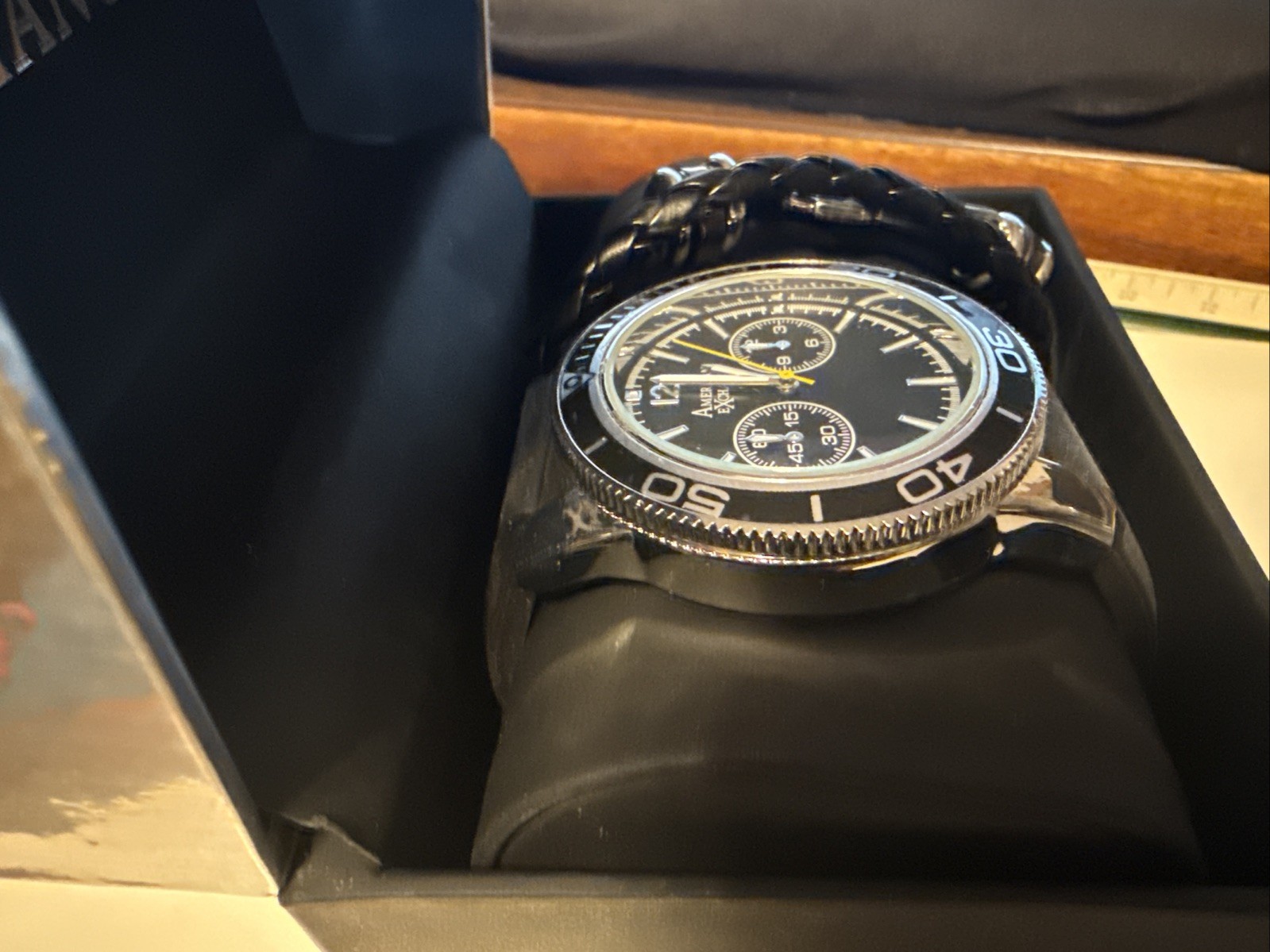 american exchange watch Quartz item #381 In Box With Strap Bracelet