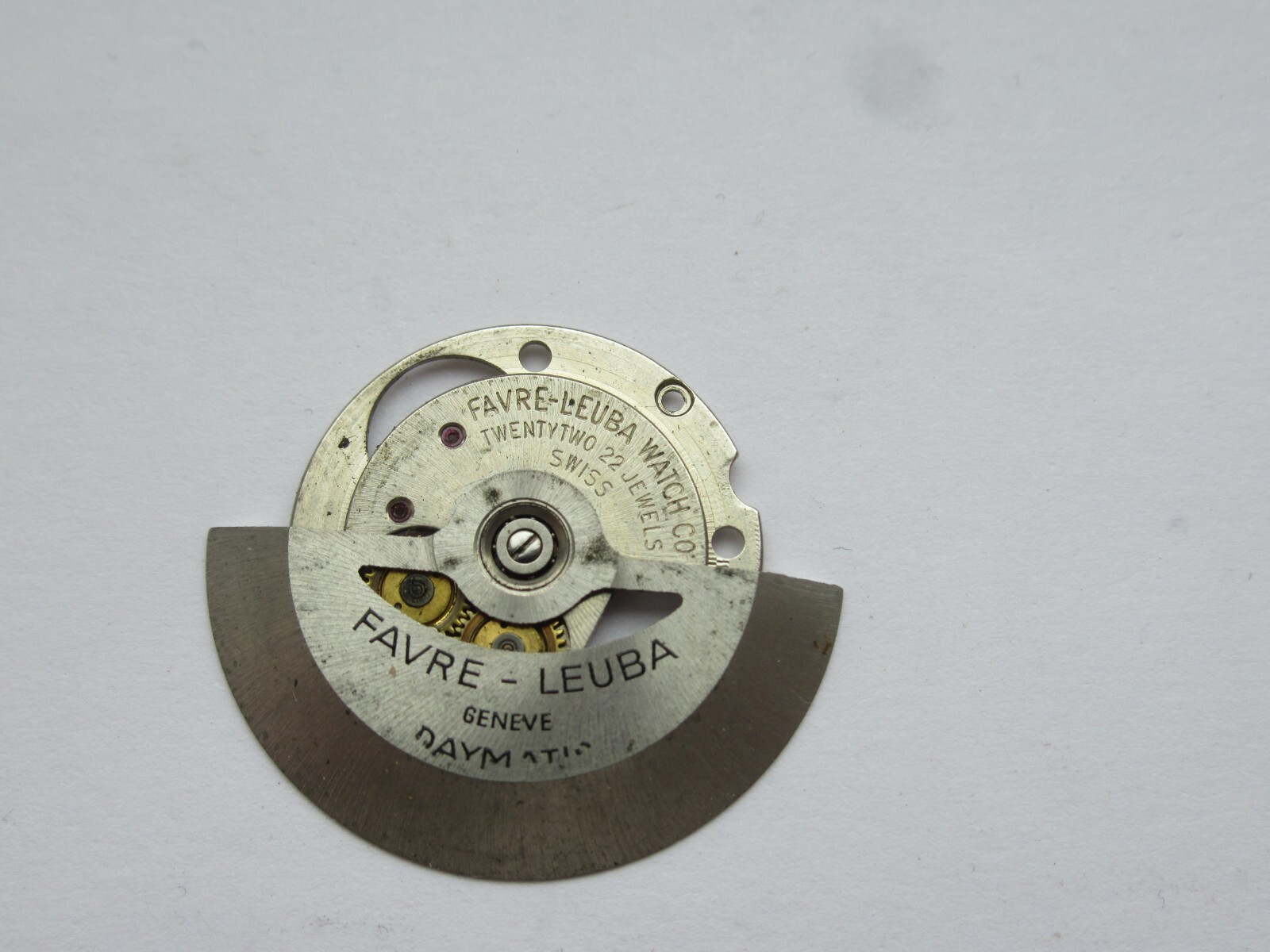 FAVRE-LEUBA 22 JEWELS DAYMATIC ROTOR ONLY PLEASE SEE PHOTOS GOOD CONDITION