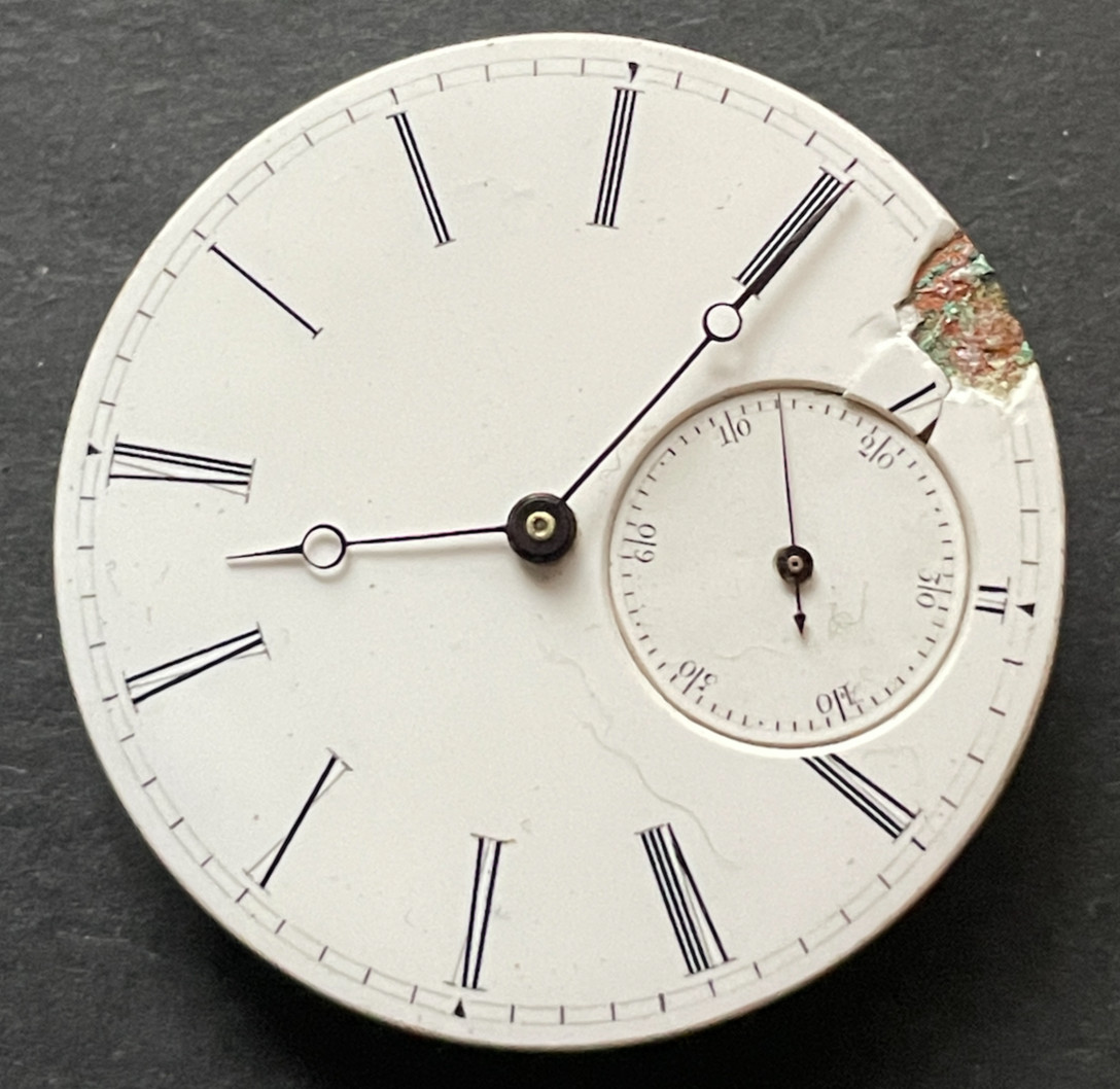 Antique Unsigned High Grade Pocket Watch Movement Running Ticks 38.2mm Swiss