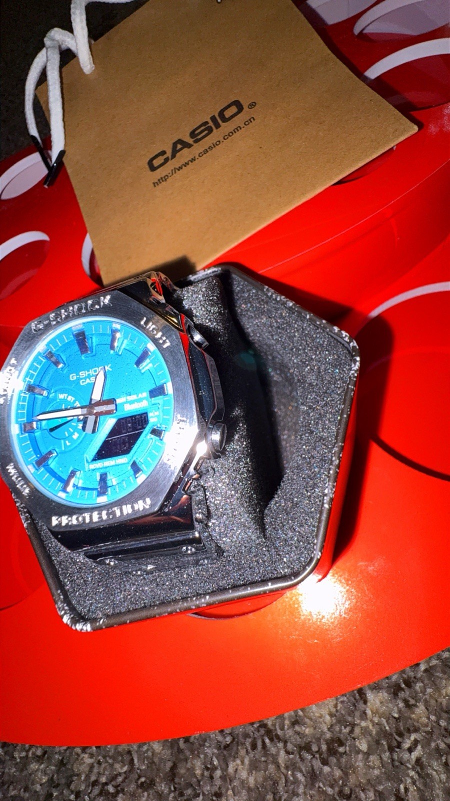 Casio G-Shock GM-B2100 Analog Digital Tough Solar Stainless Steel Watch