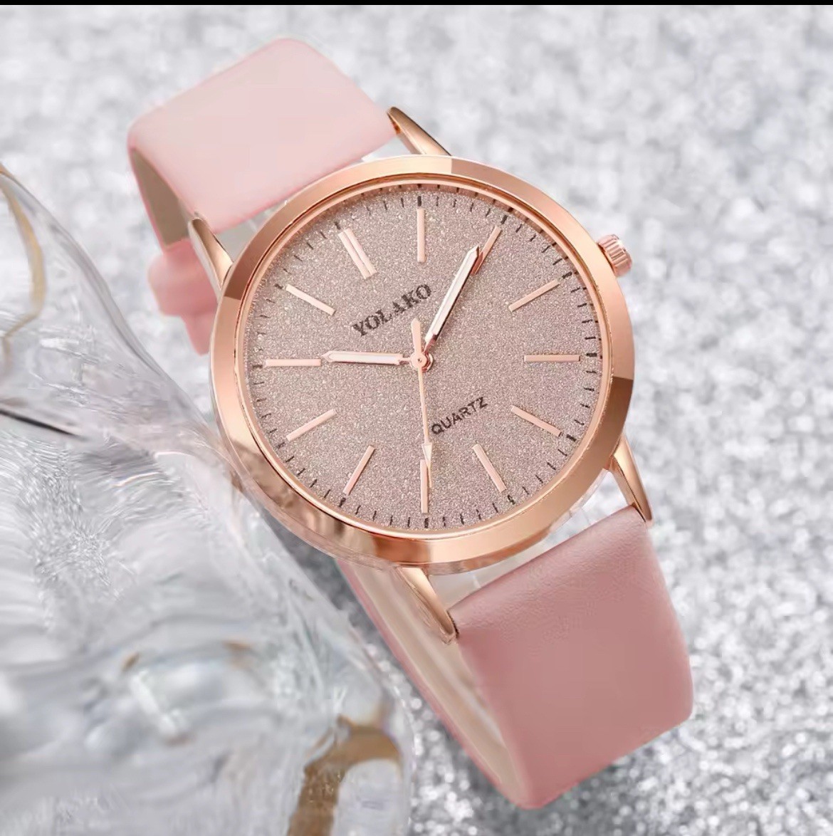 Women Fashion watches new yolako womens simplicity casual leather Band watch