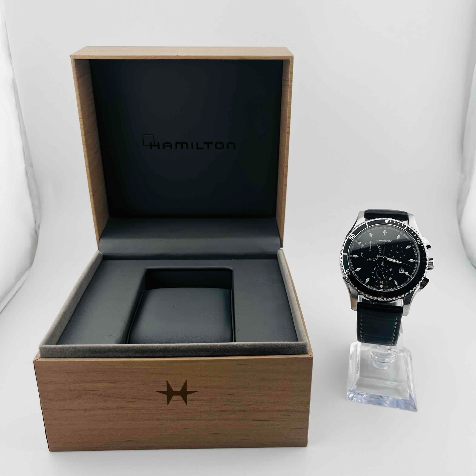 Hamilton Jazzmaster seaview Chrono H375120 Men’s Quartz With box 42.2mm