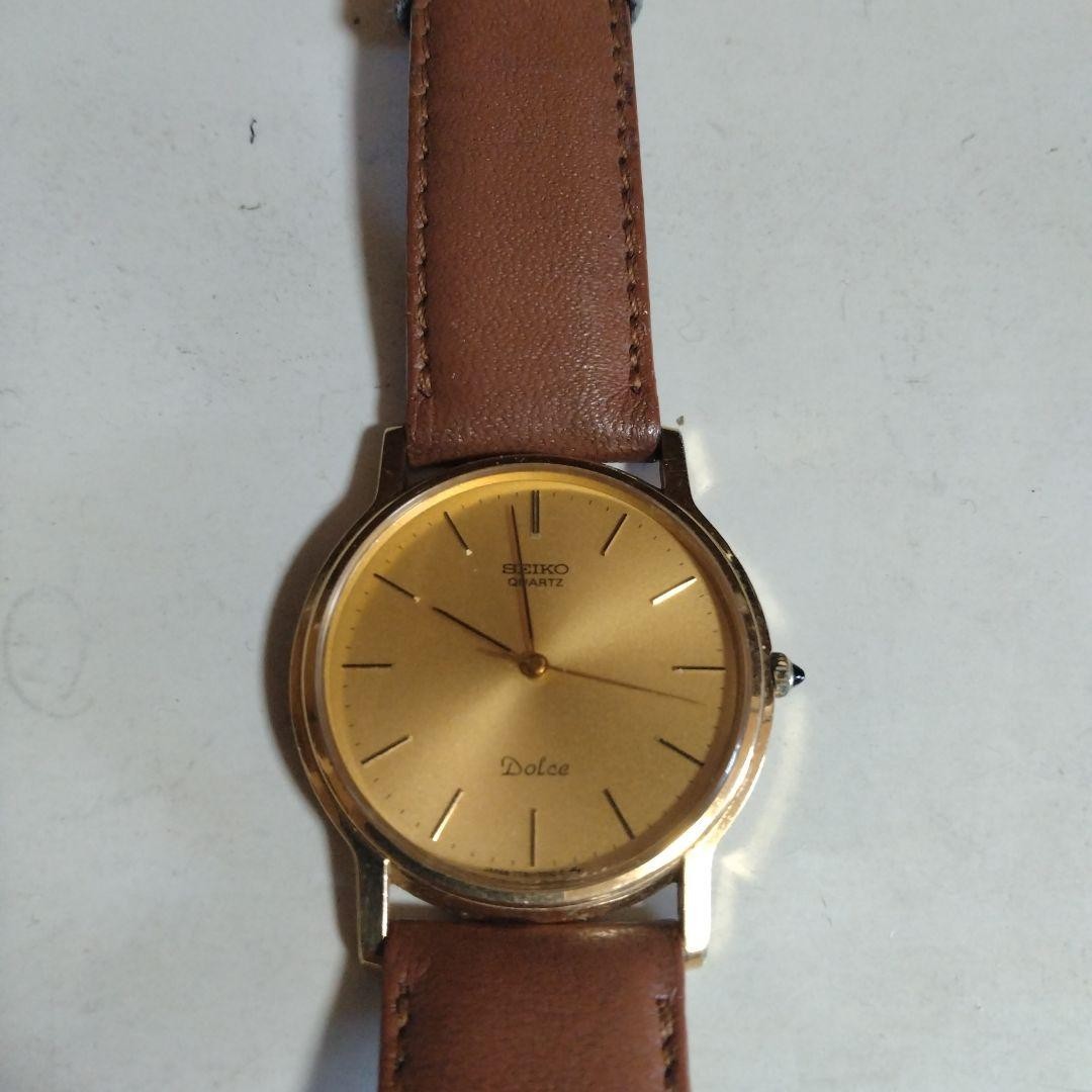 SEIKO Dolce 7731-7010 Gold Dial Quartz Mens Watch
