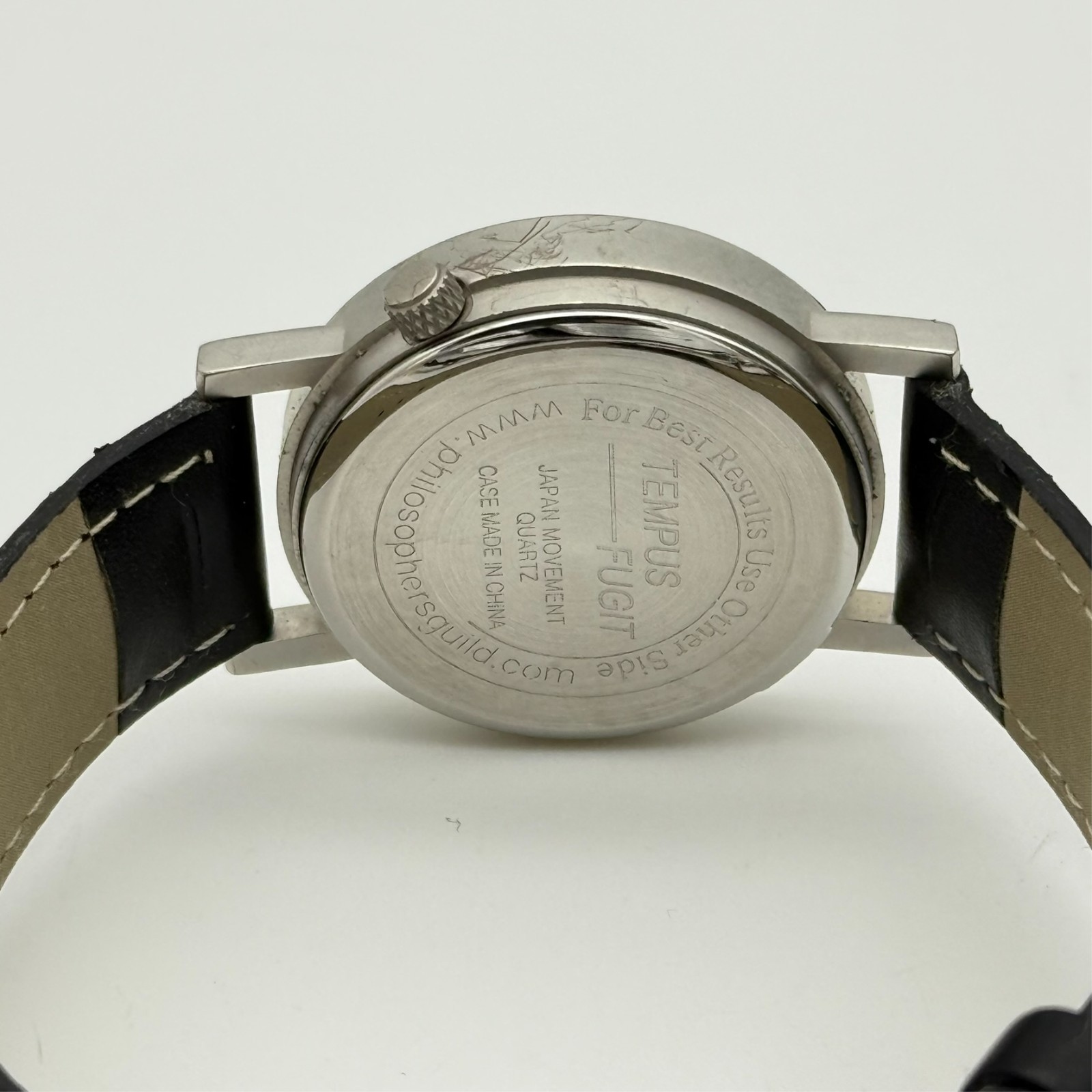 Charlie Chaplin TEMPUS FUGIT Modern Times Unisex Analog 33mm Watch, Black Band