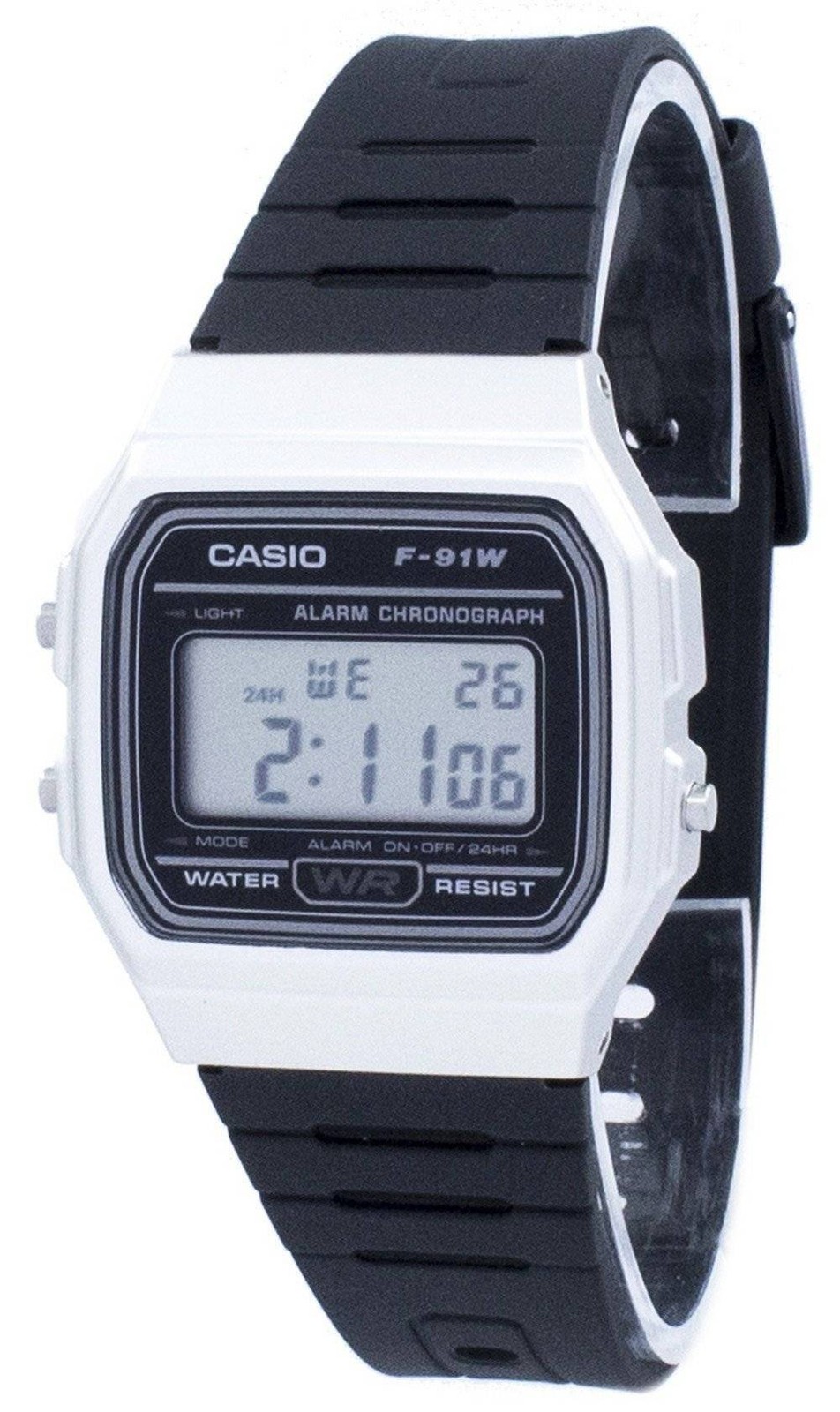 Casio F-91W Vintage Alarm Chronograph Digital Afterglow F-91WM-7A Unisex Watch