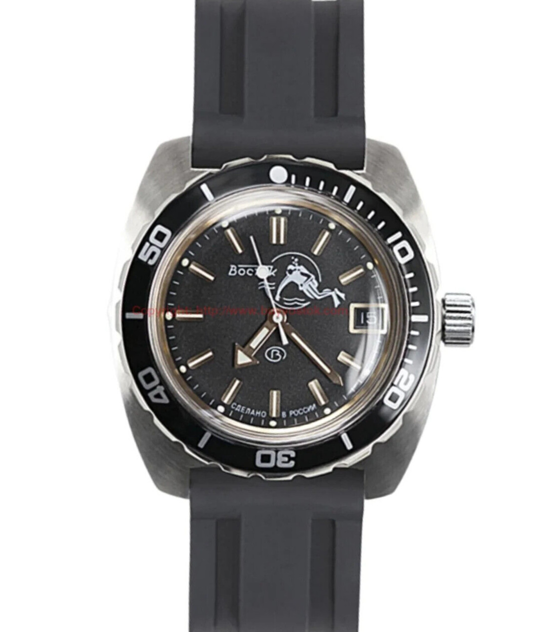 Vostok Amphibia 170805 Watch Scuba Dude Diver Mechanical Automatic US SELLER