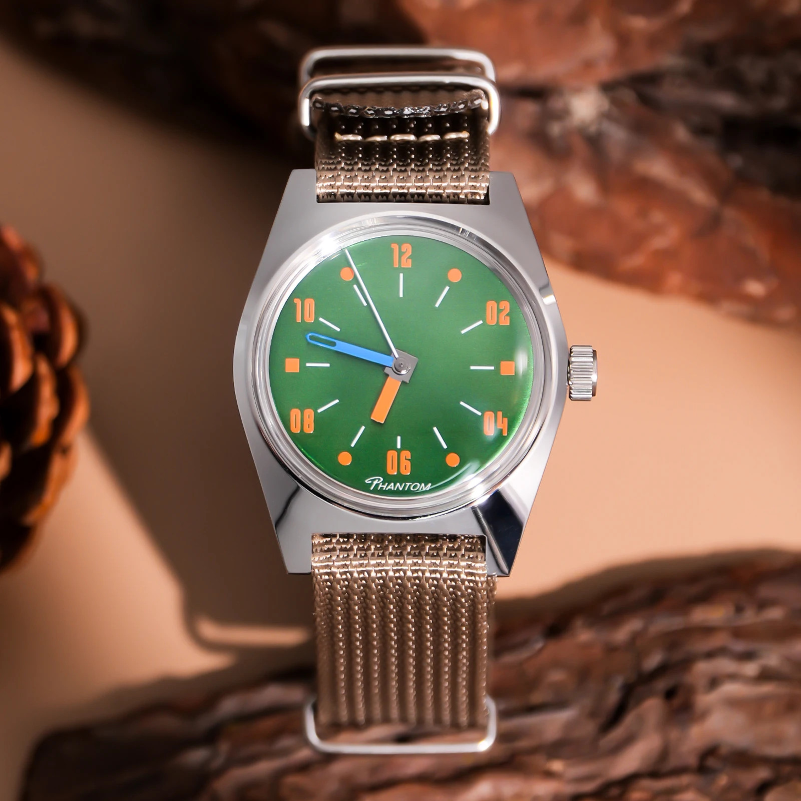 HEIMDALLR 7120 Hand-Wind Mechanical Watch Men 36mm Retro Business Timepiece