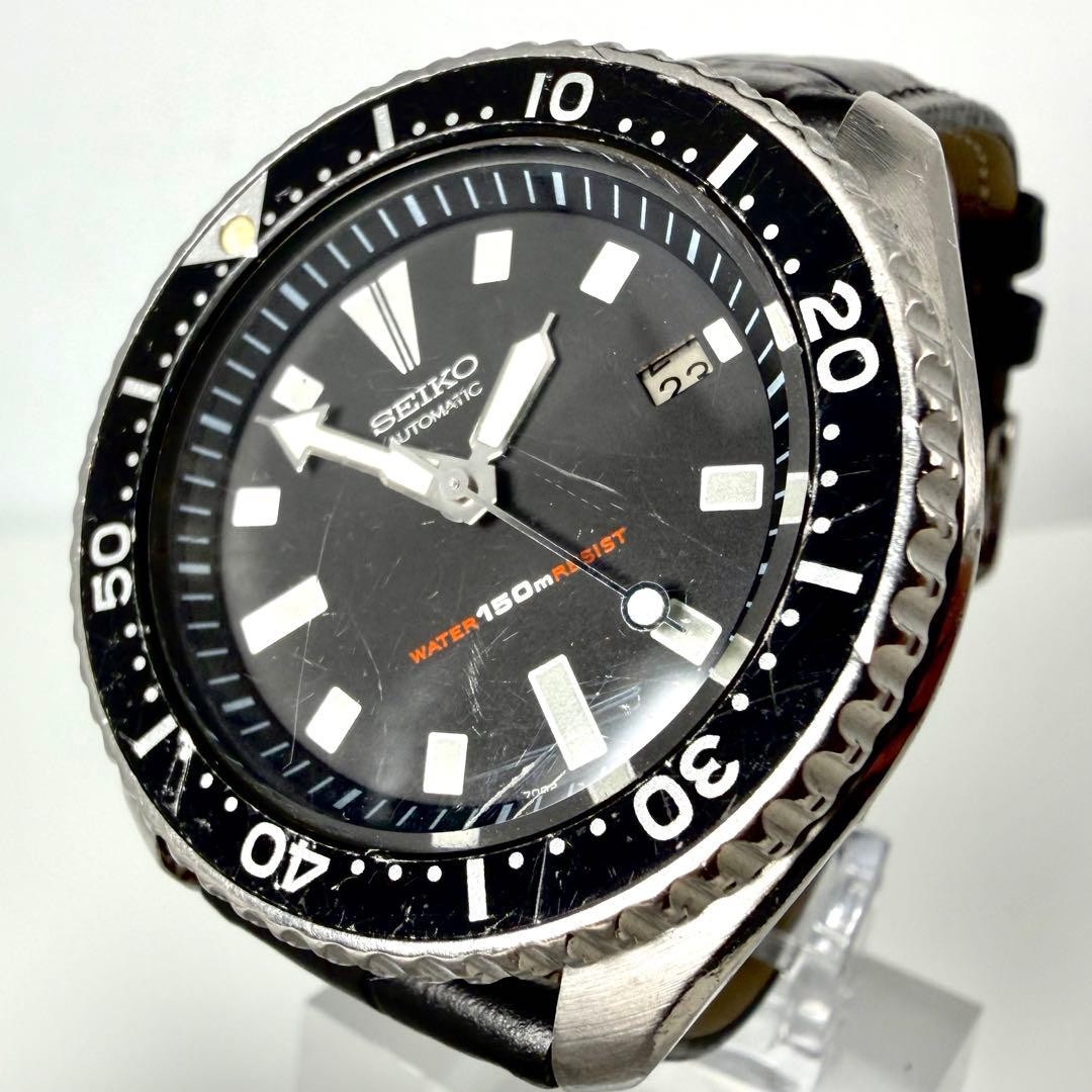 Seiko 7002-7000 Automatic Diver Wrist 19-19.5cm Watch