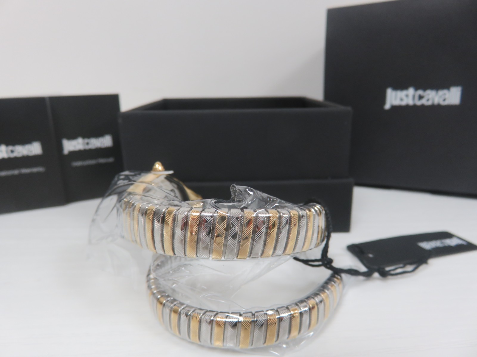 Just Cavalli JC1L303M0055 Snake Women’s Two Tone Gold/Silver Watch