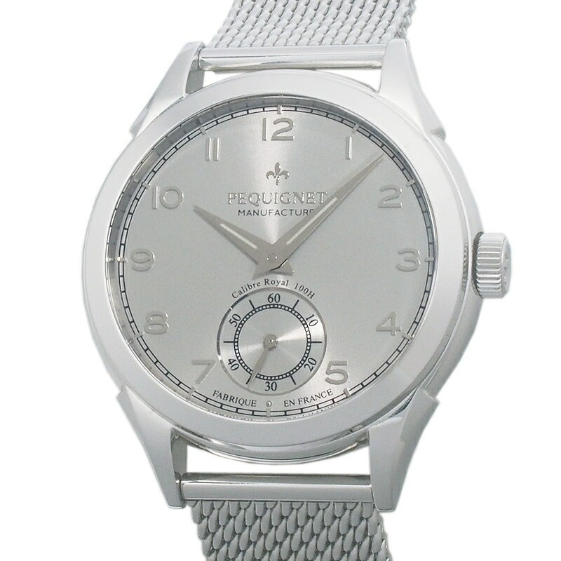 Pequignet Royale Manual 9080433 Silver Dial Hand Wind Mens Watch