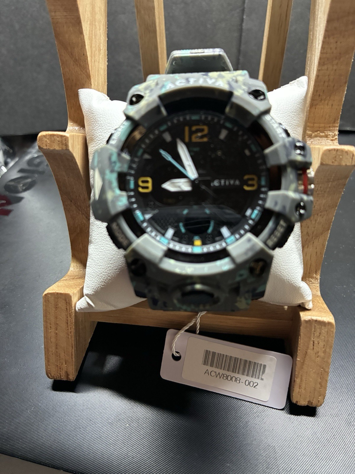 Activa Decus X Invicta Digital Men’s Watch – 49mm. Camouflage. Grey(ACW8008-002)