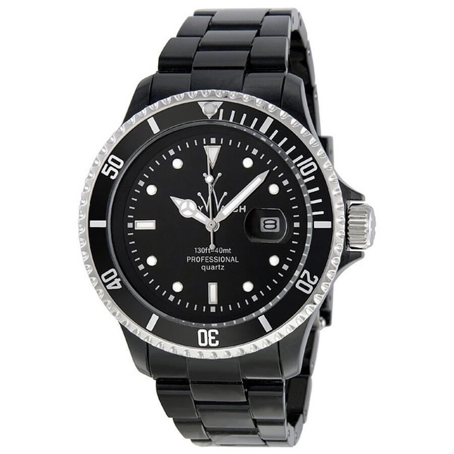 ToyWatch FLUO BLACK Tritium Plasteramic Unisex Analog Quartz Watch FL28BK