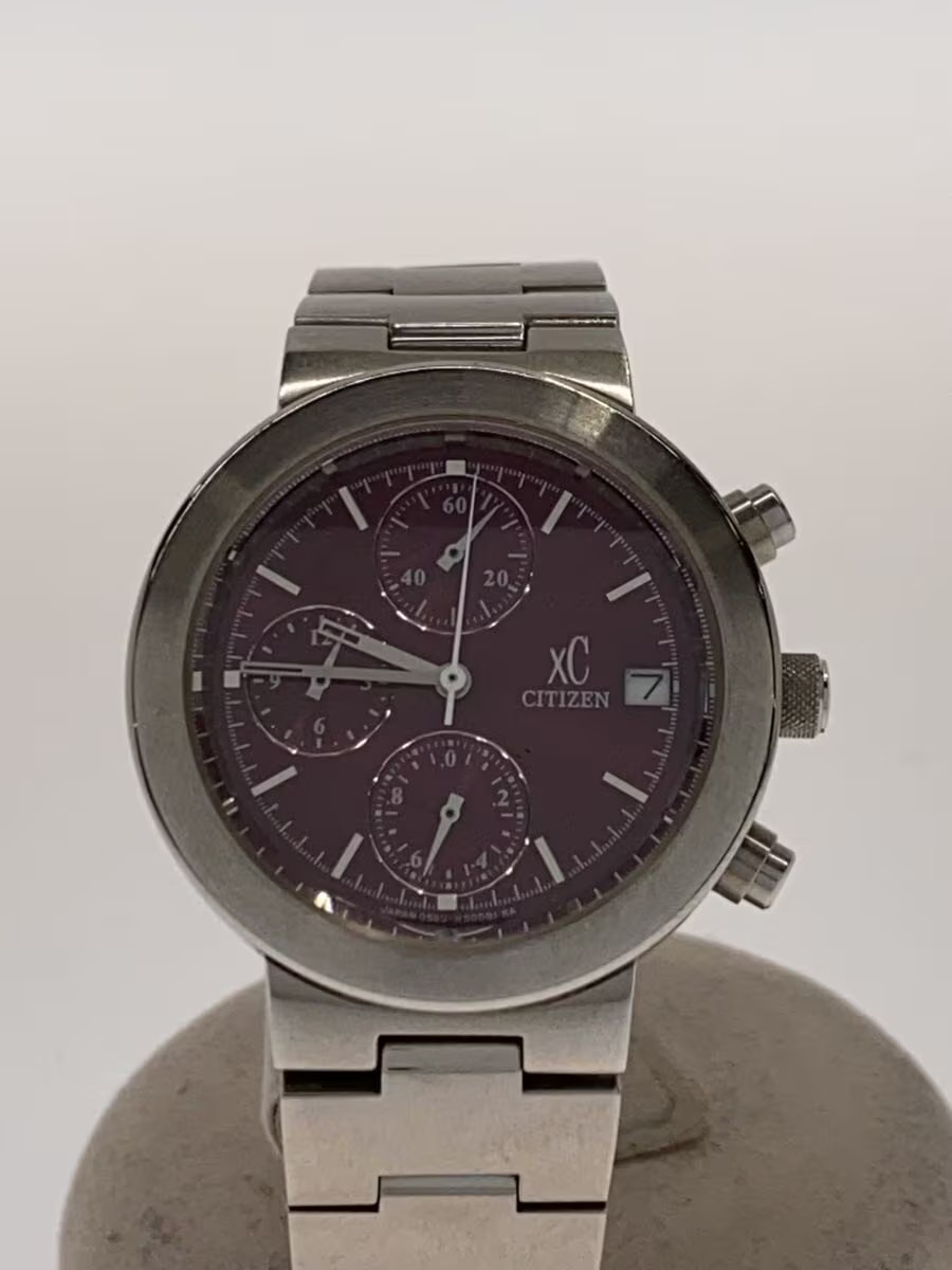 CITIZEN Quartz Watch Analog Stainless RED SLV 0560 h25951