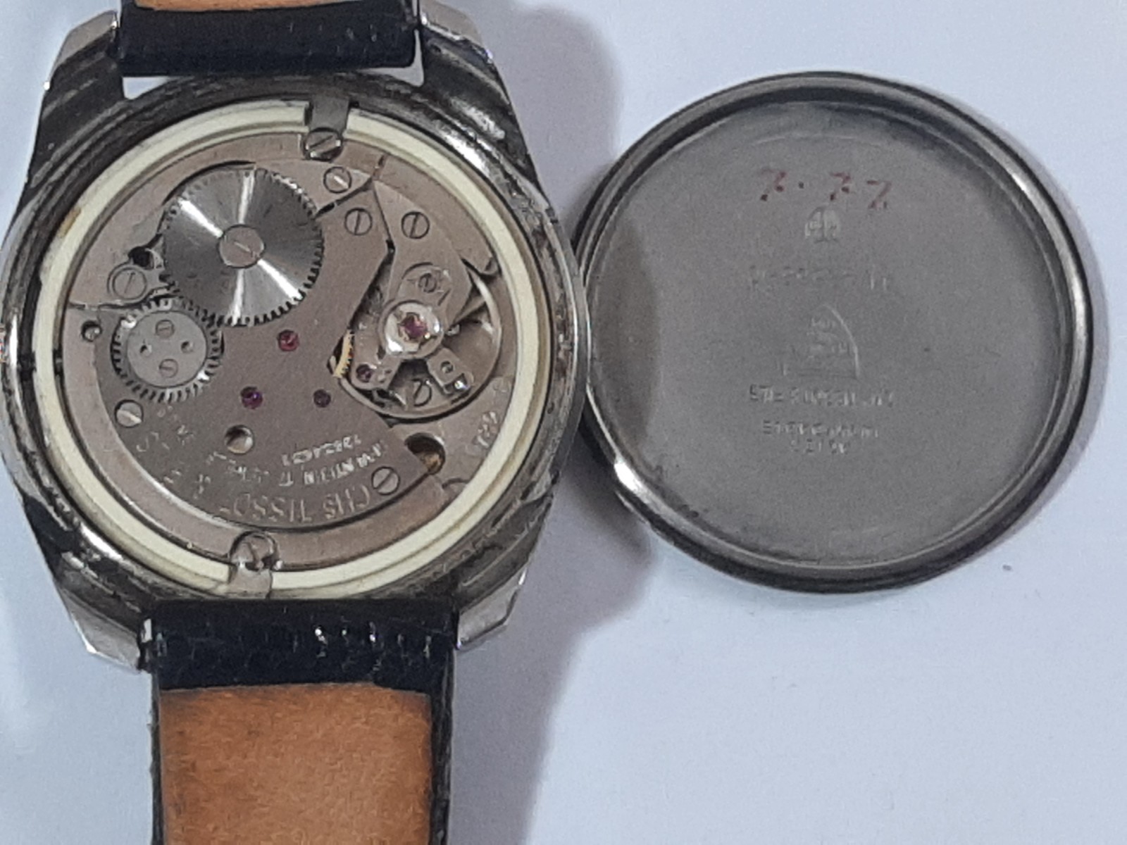 TISSOT SEASTAR MANUAL 1970s. STAINLESS STEEL CASE. SCREW CASE. Mov. Cal. 782-1