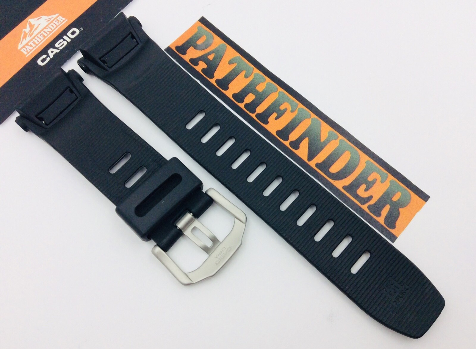 CASIO G-SHOCK PRO TREK Tough Solar Watch Band Strap PRG130 PRW1500 Black Rubber
