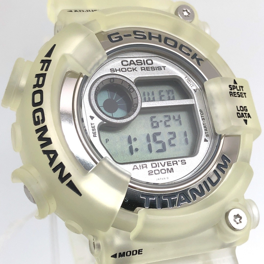 G-Shock DW 8201WC 8T FROGMAN WCCS Frogman Titanium Skeleton Black Logo Triple Ma