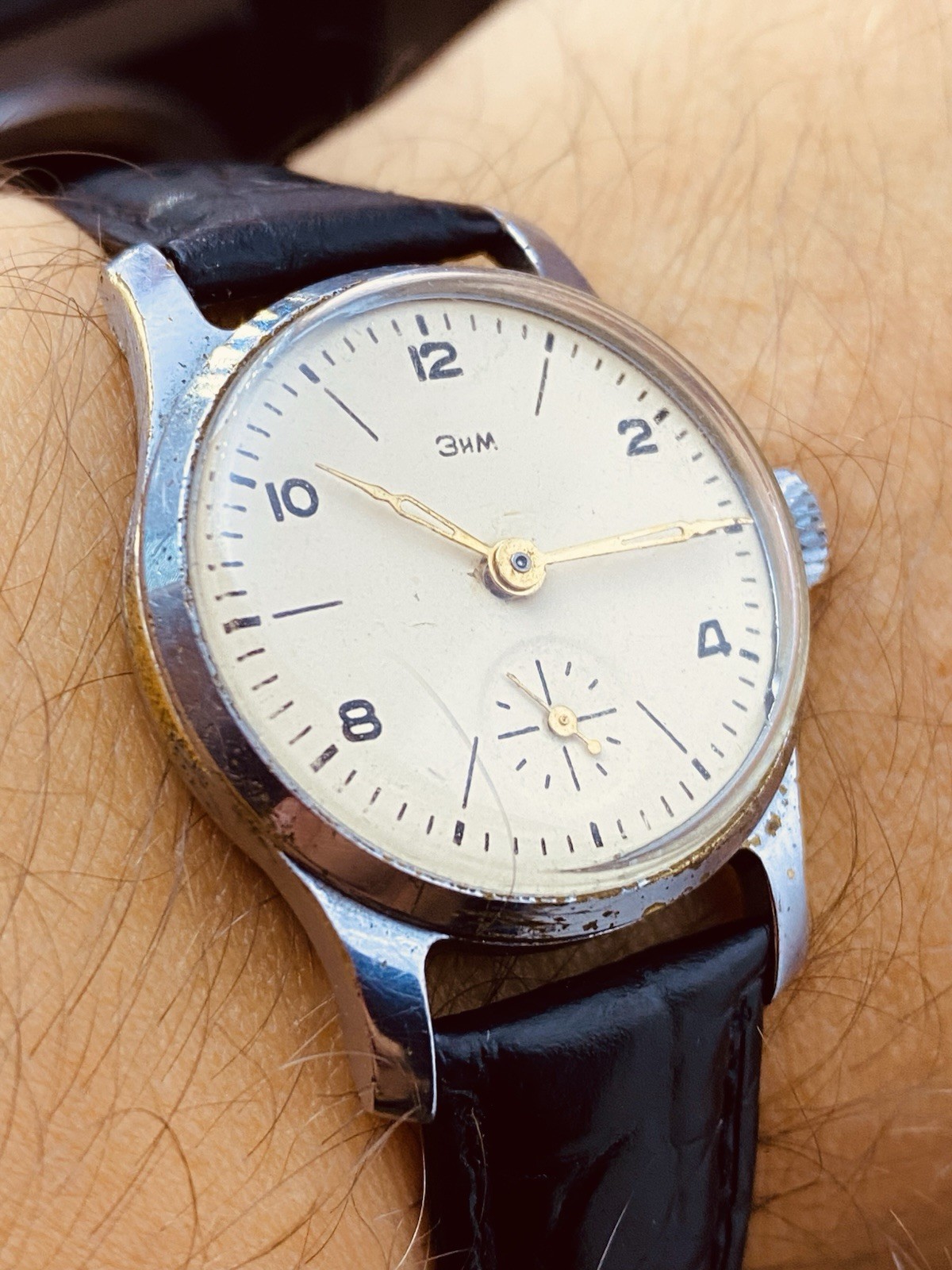 Watch ZIM Pobeda 2602 Original Dress Watch Washer Vintage Soviet USSR #6774