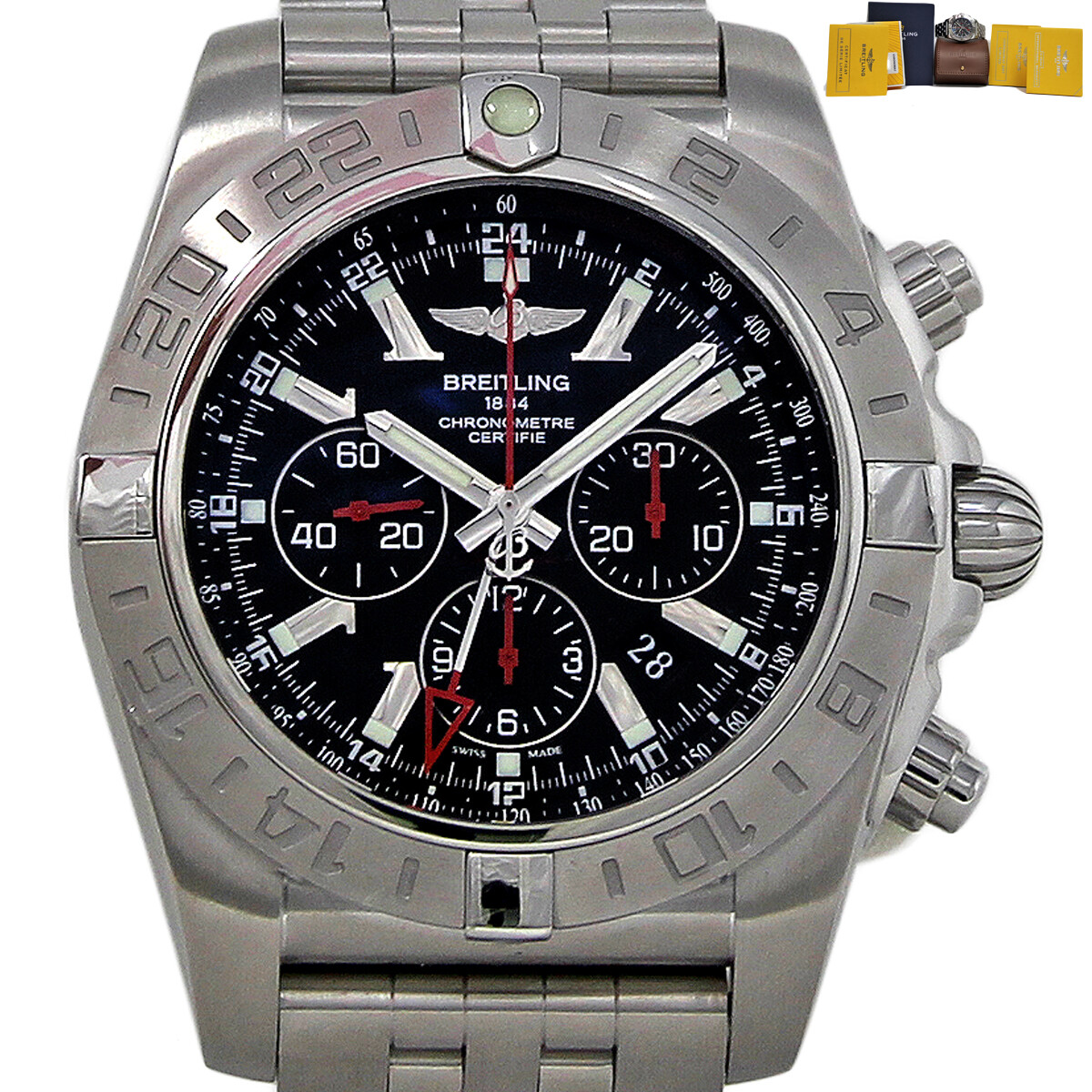 Breitling NEW AB0412 Chronomat CHRONOGRAPH BREITLINGWARRANTY/BOX/BOOKLETS #BR118