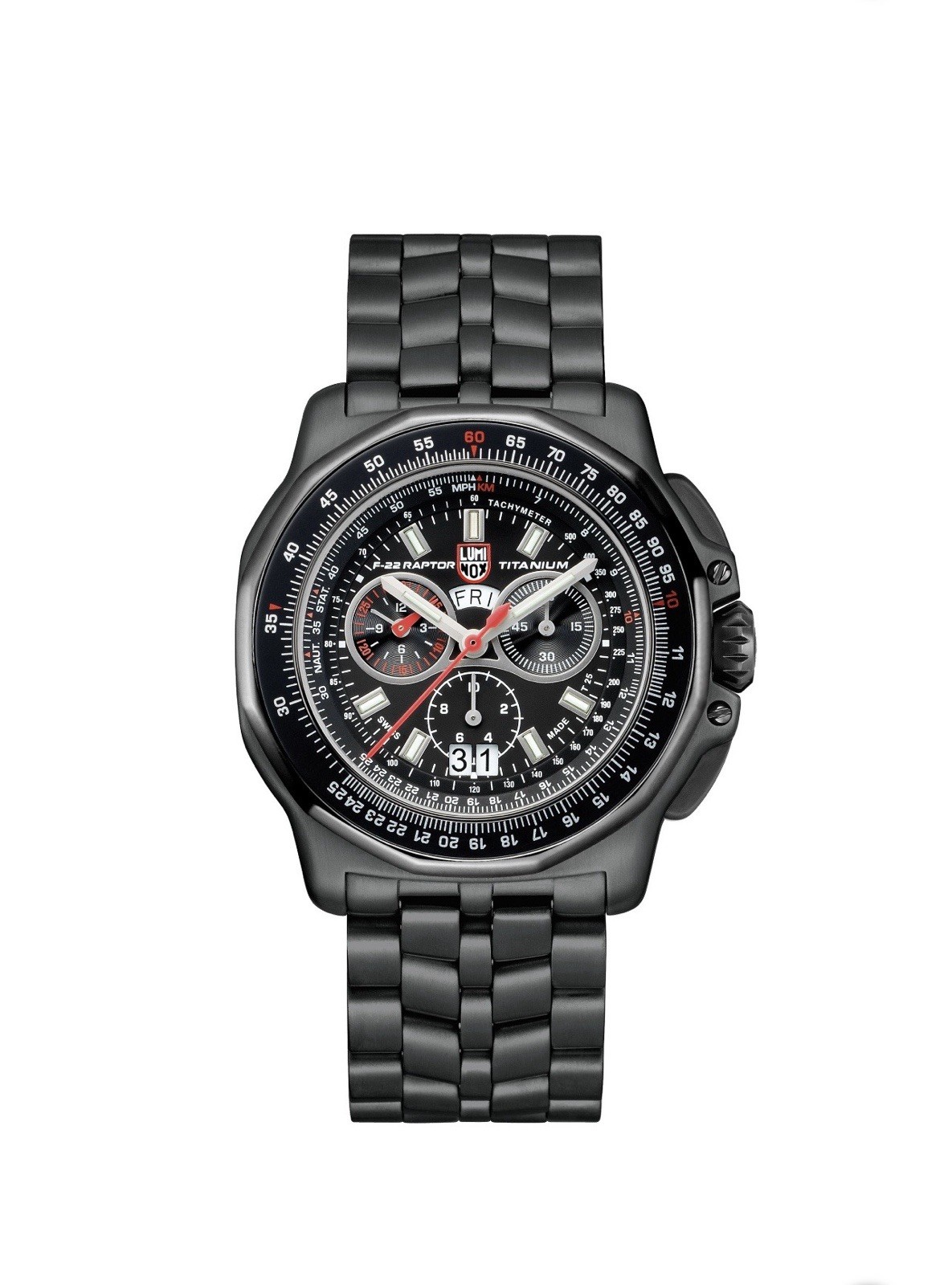Luminox F-22 Raptor Black Titanium Men’s Quartz Watch XA.9272