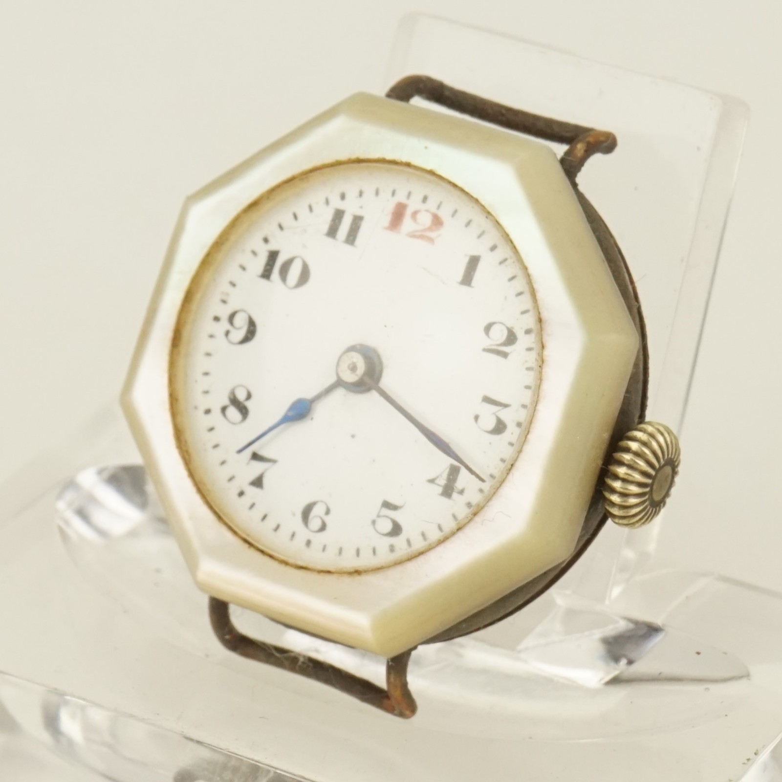 Rare! Mother of Pearl Wristwatch Mechanical time piece pocket jewelry jewellery
