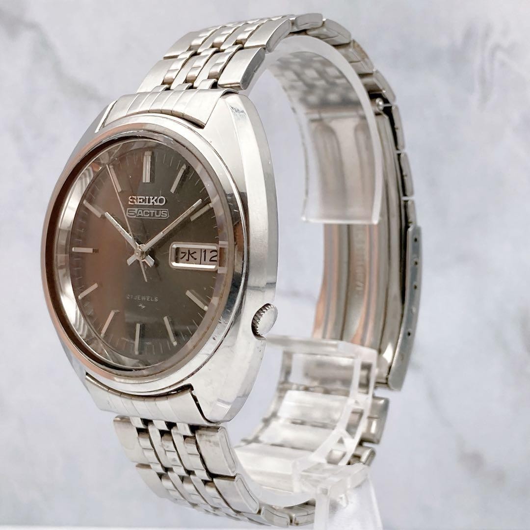 SEIKO 5 ACTUS 7019-7070 21 Jewels Automatic Wristwatch 1971 Pre-Owned