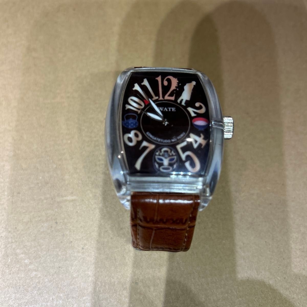 Frank Miura Galaxy Express Night IWATE Collaboration Quartz Watch Brown New