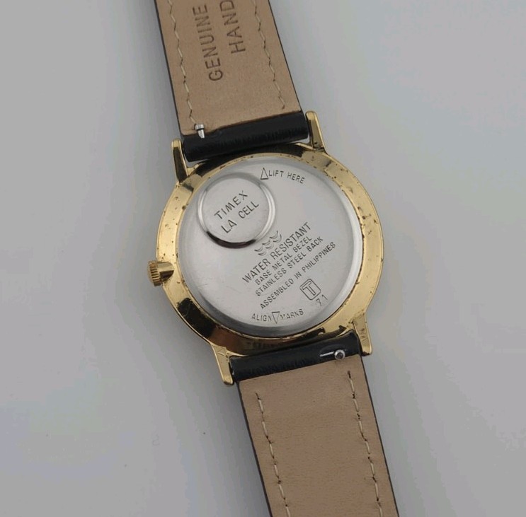Timex Vintage Quartz Gold-Tone Watch with Left Crown – Philippines (c.1990s)