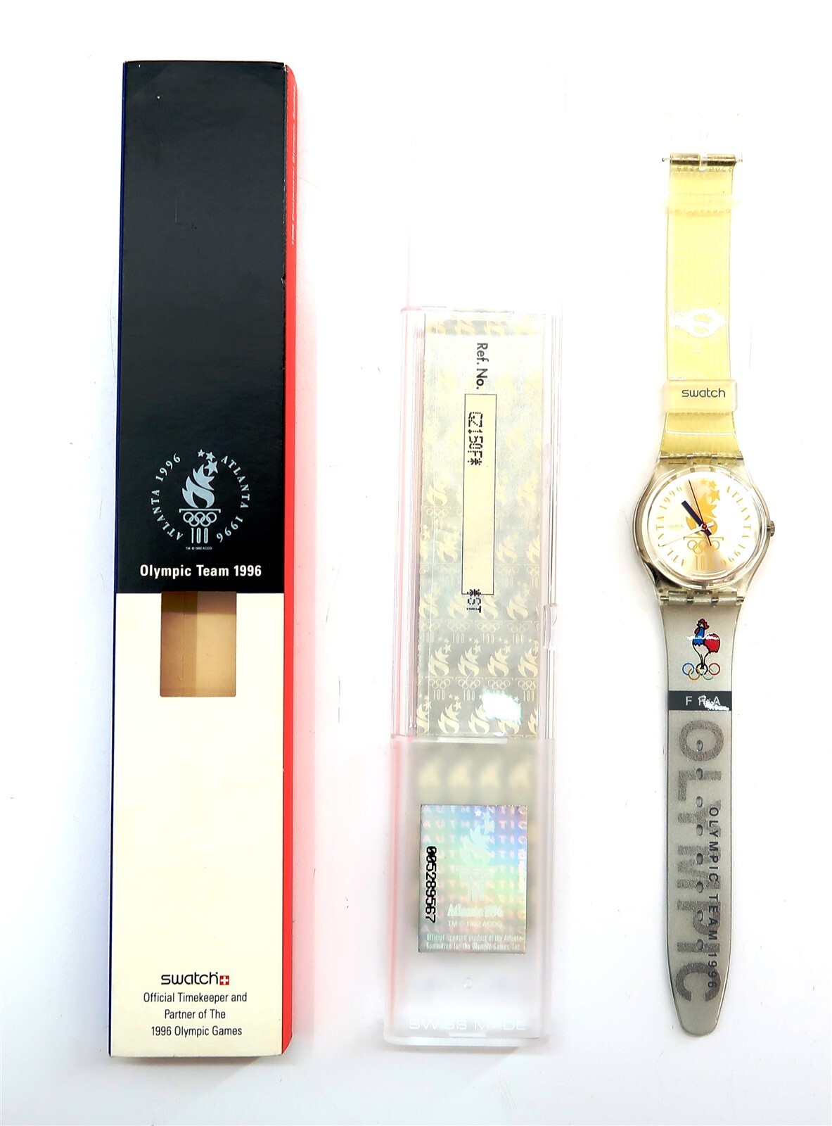 Swatch Watch FRANCE GZ150F New Olympic Team 1996 NOS Special Edition FRA