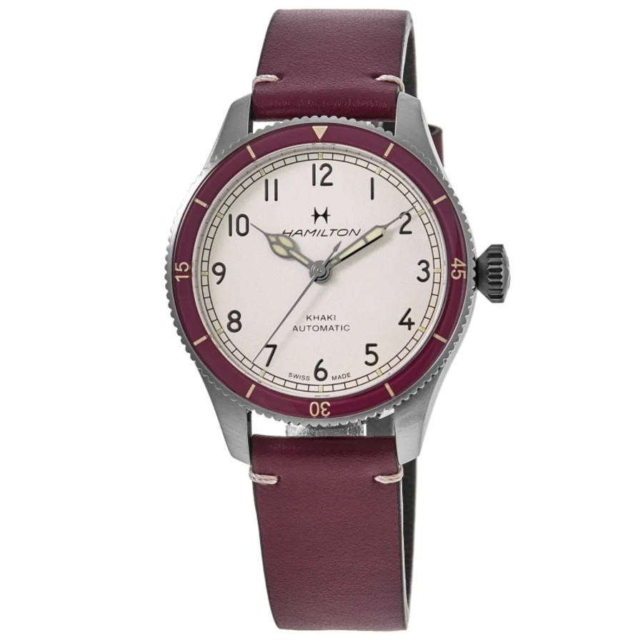 New Hamilton Khaki Aviation Pilot Pioneer Auto White Men’s Watch H76265810