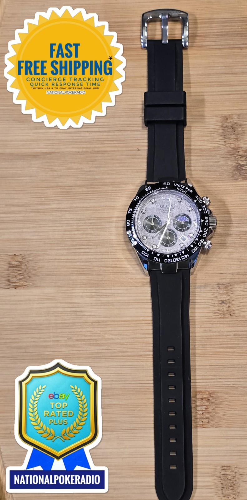 Waterproof Quartz Luxury Watch OLEVS Men’s Business Chronograph Watch