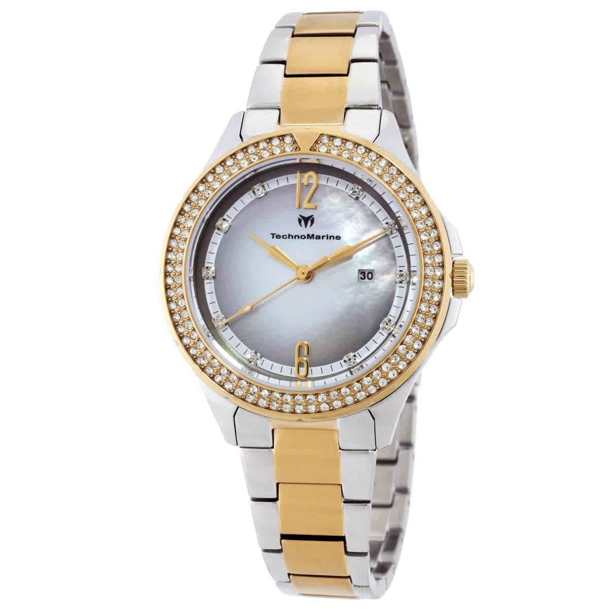 Technomarine TM-826011 Luna Grey and White Dial 33 mm Women’s Watch New