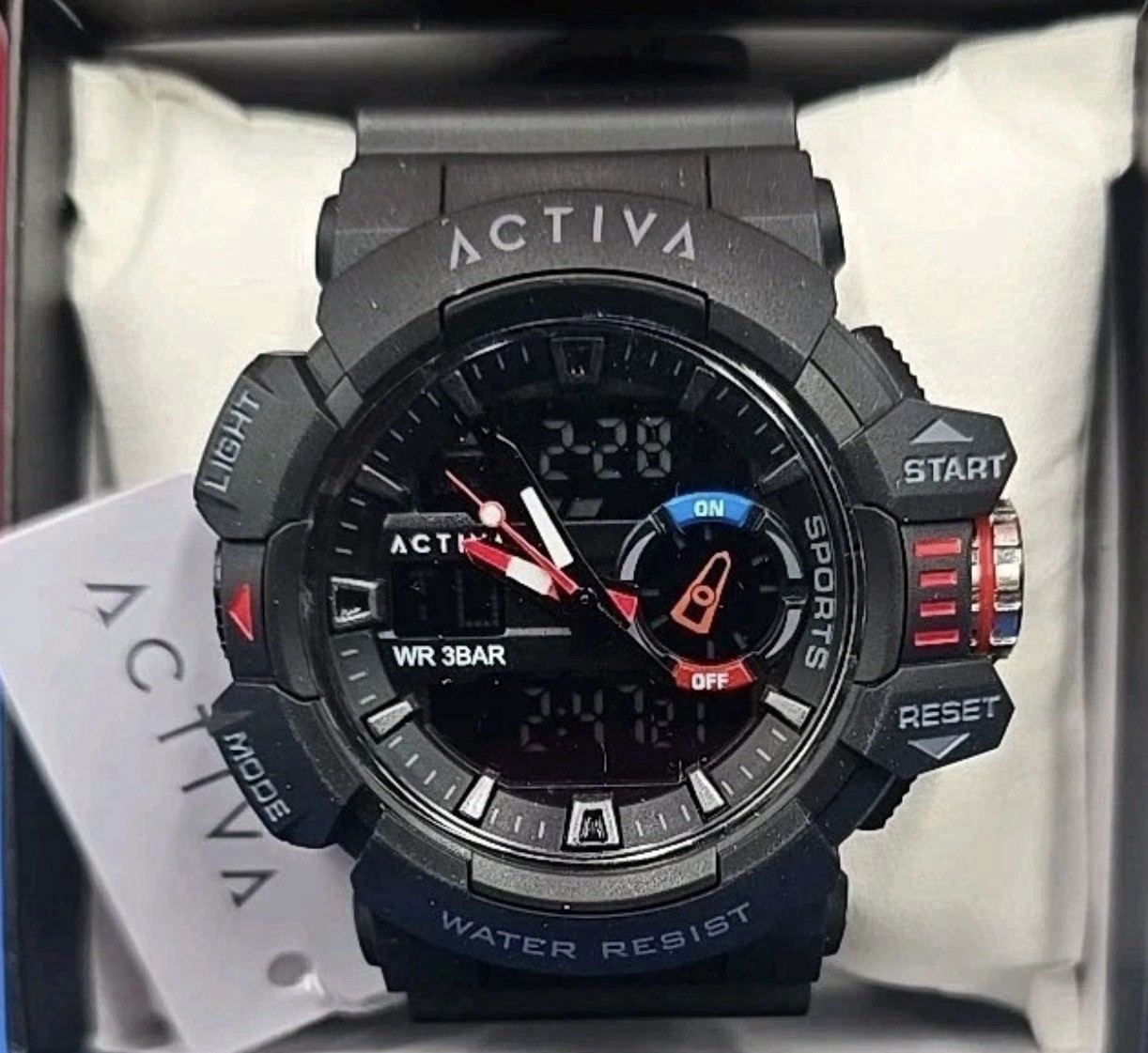 Activa Vord X Invicta Digital Men’s Watch – 49mm, Black (ACW8043-001) New 🔥🔥