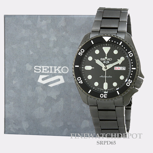 Authentic Seiko Men 5 Sports Automatic With Manual Winding Capacity Watch SRPD65