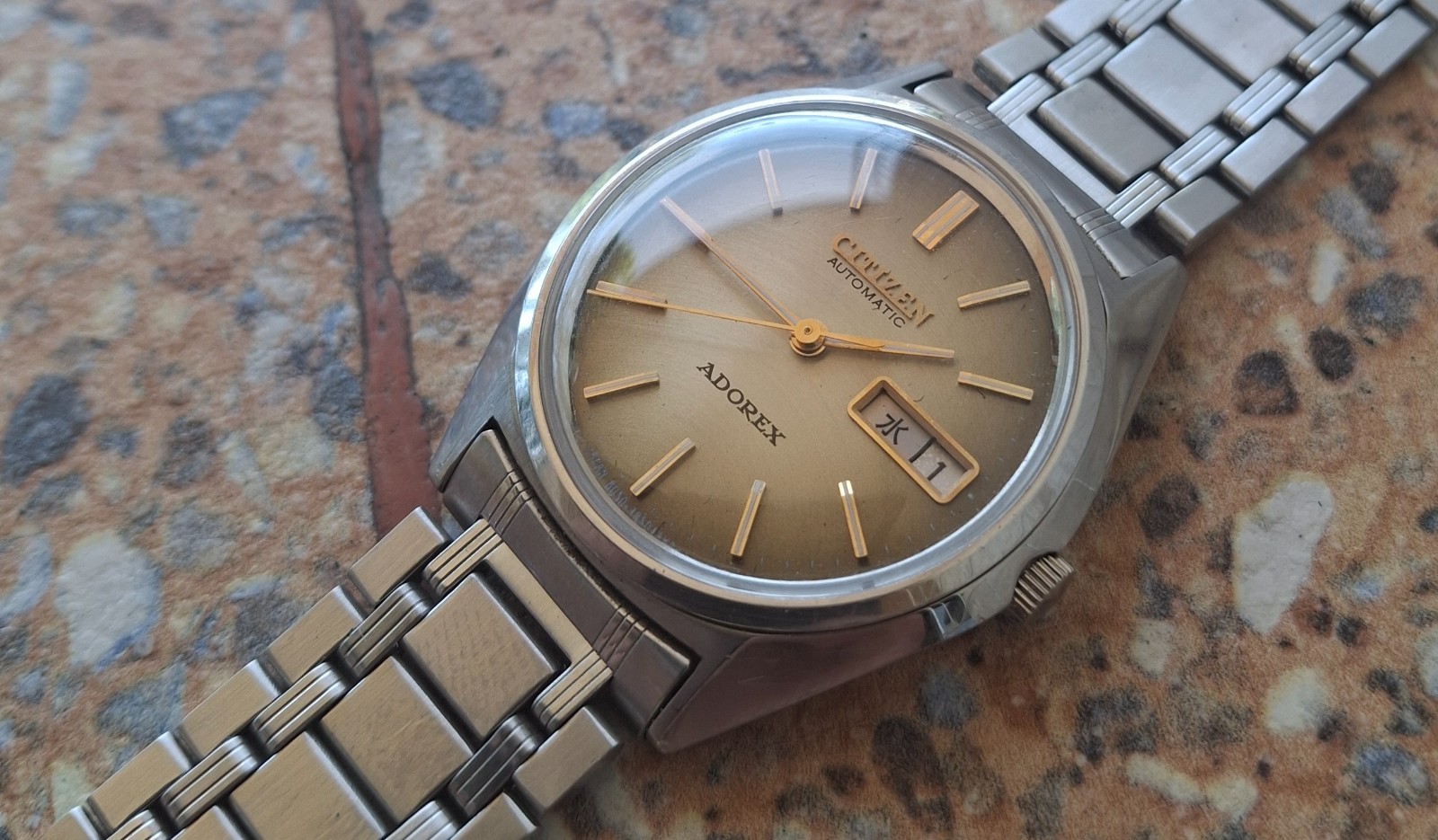 Vintage Citizen Adorex 21 Jewels Automatic December 1974 JDM KANJI 28800
