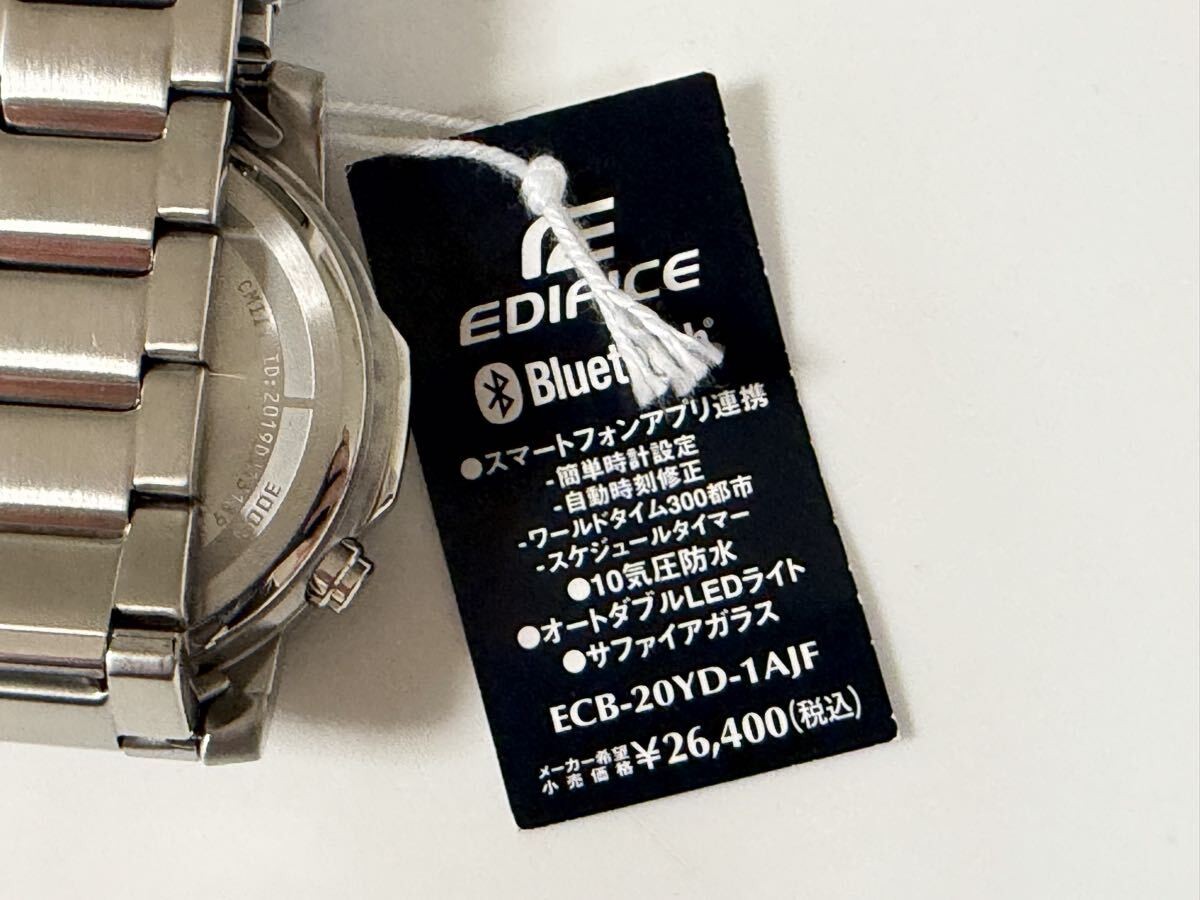 New Regular 26 400 yen Casio Edifice ECB 20YD 1AJF High Performance Metal Chrono