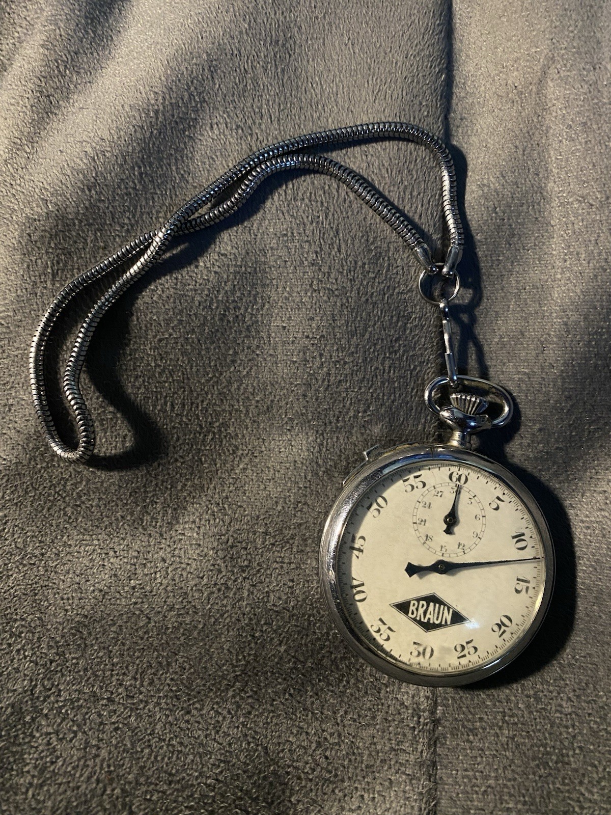 Vintage Braun Leonidas Stopwatch – 7Jewel – Swiss Made – All Original – Project