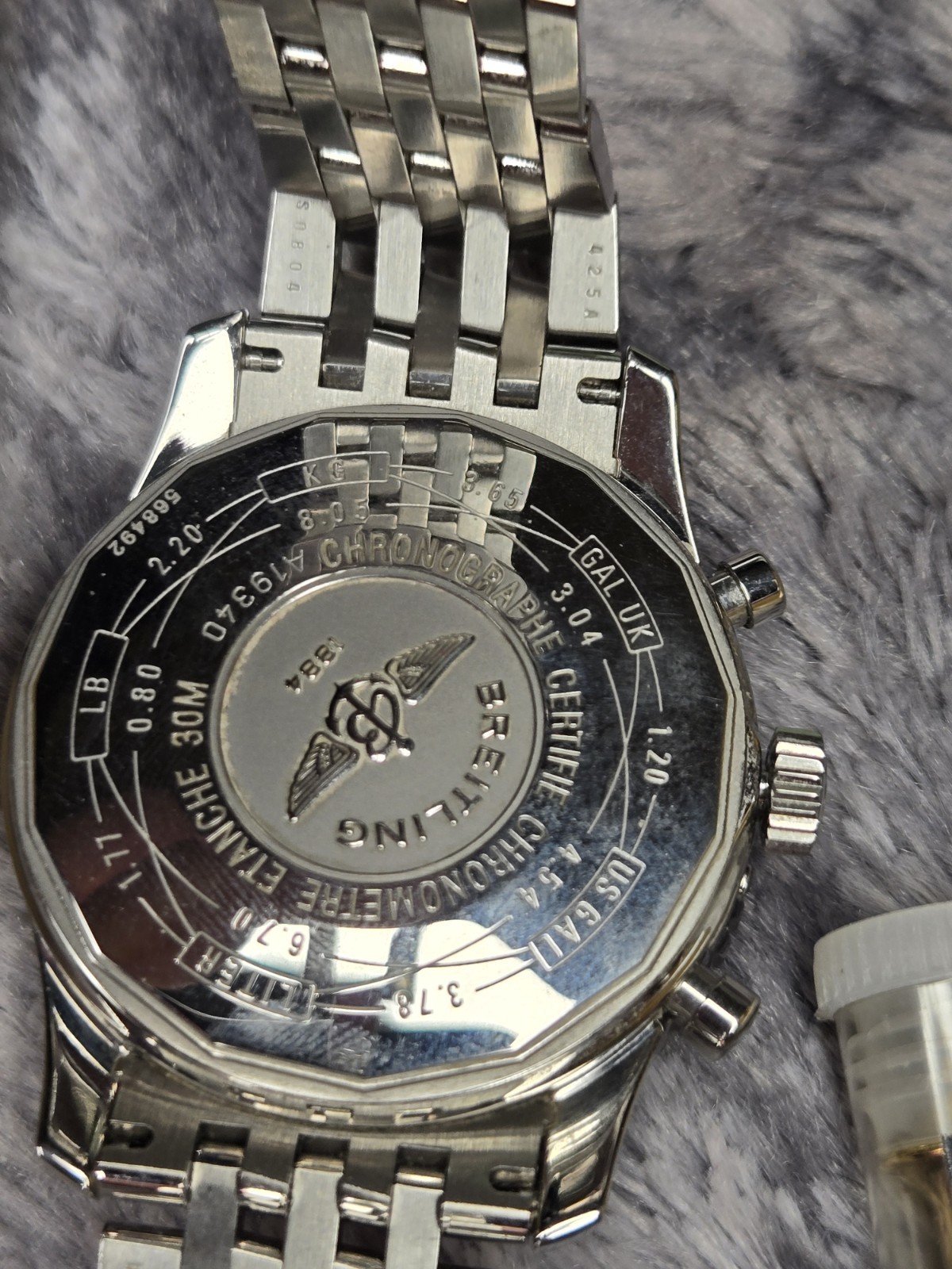 Breitling Chronomat Automatic Chronograph 39mm White Dial Steel Bracelet Box
