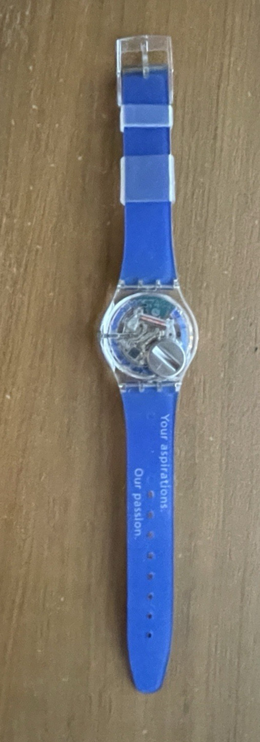 Swatch Watch Zurich Financial Services SKK103Z Swiss Skeleton Vintage Watch