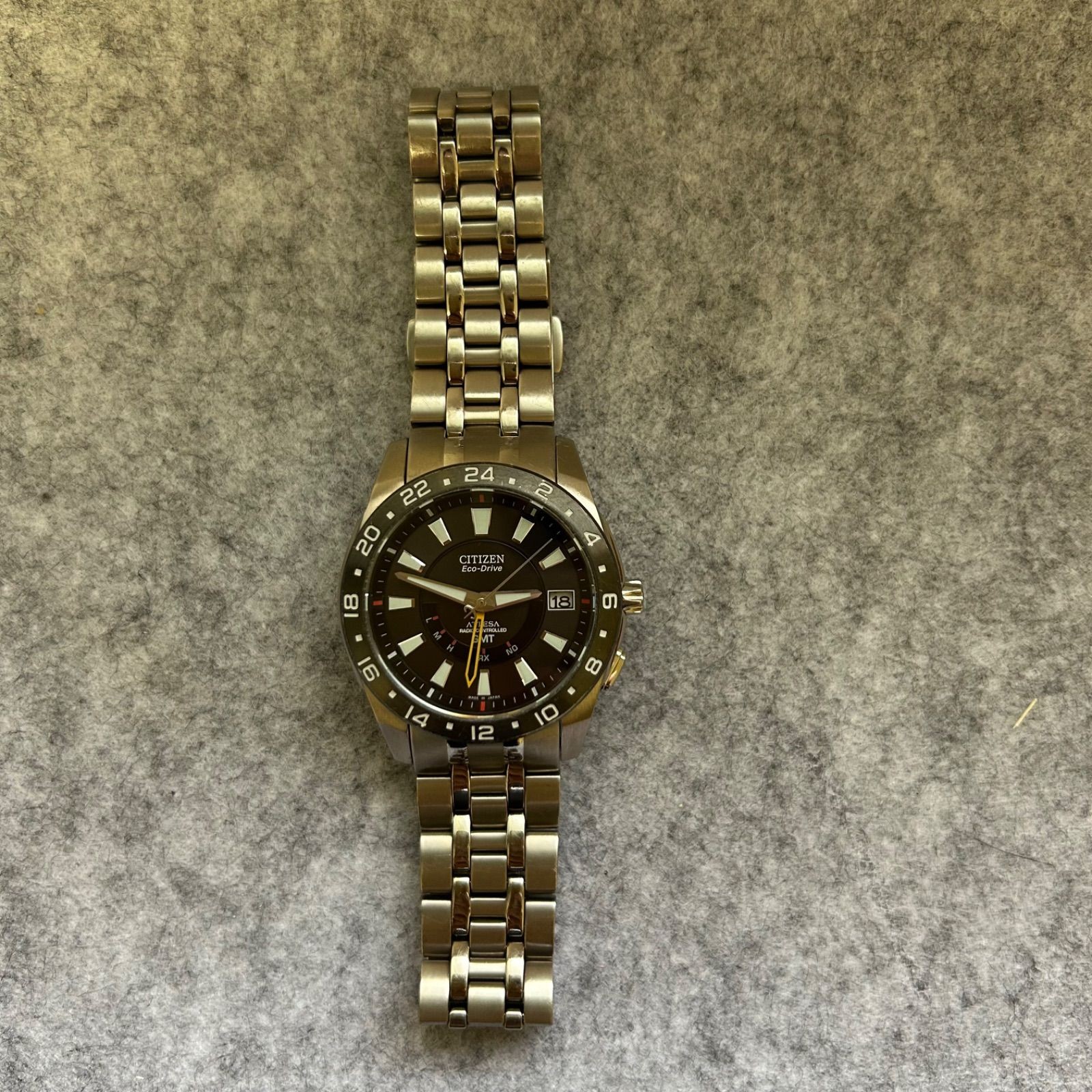 CITIZEN ATTESA H116-T012051 Used Wristwatch Solar Radio Controlled Unisex Adults