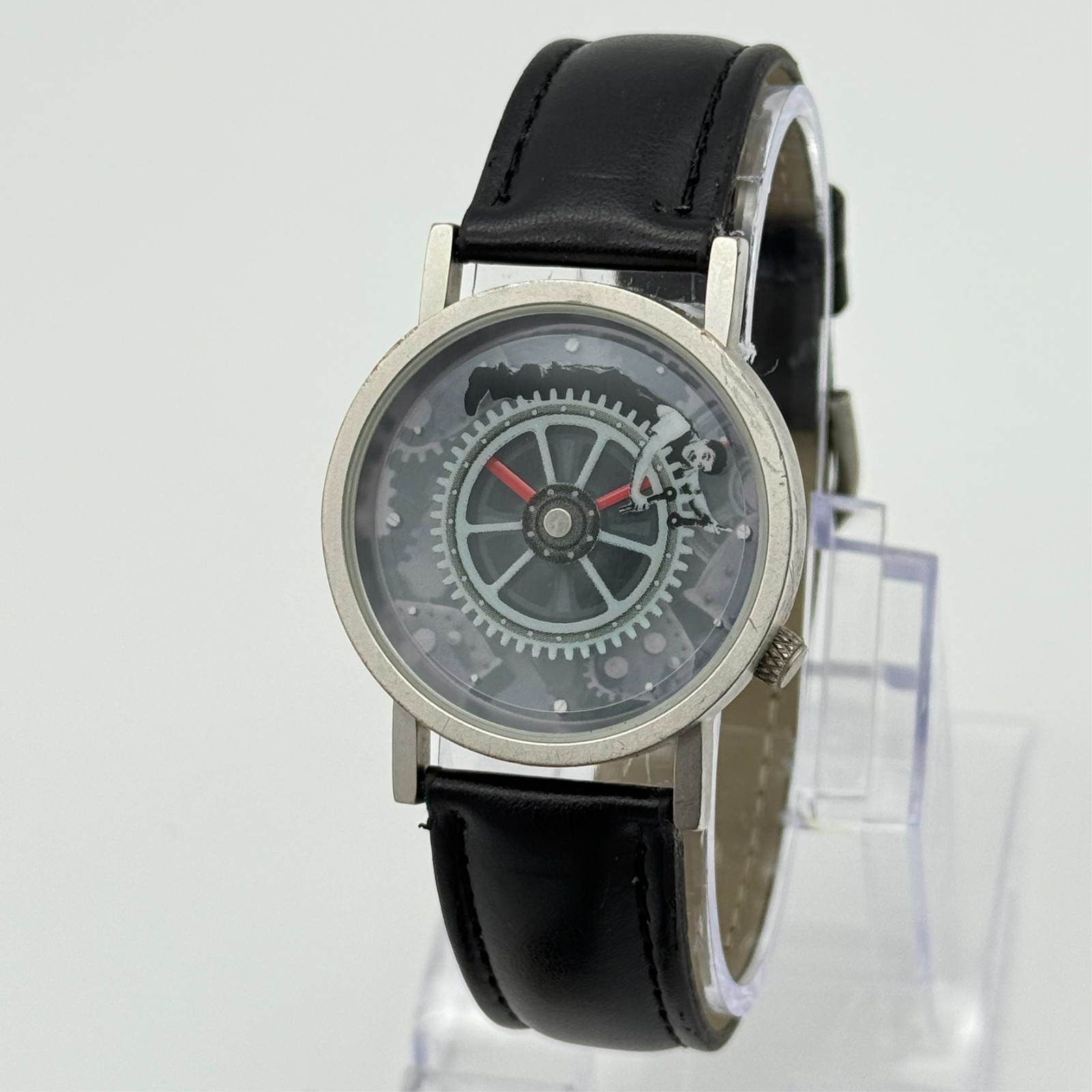 Charlie Chaplin TEMPUS FUGIT Modern Times Unisex Analog 33mm Watch, Black Band