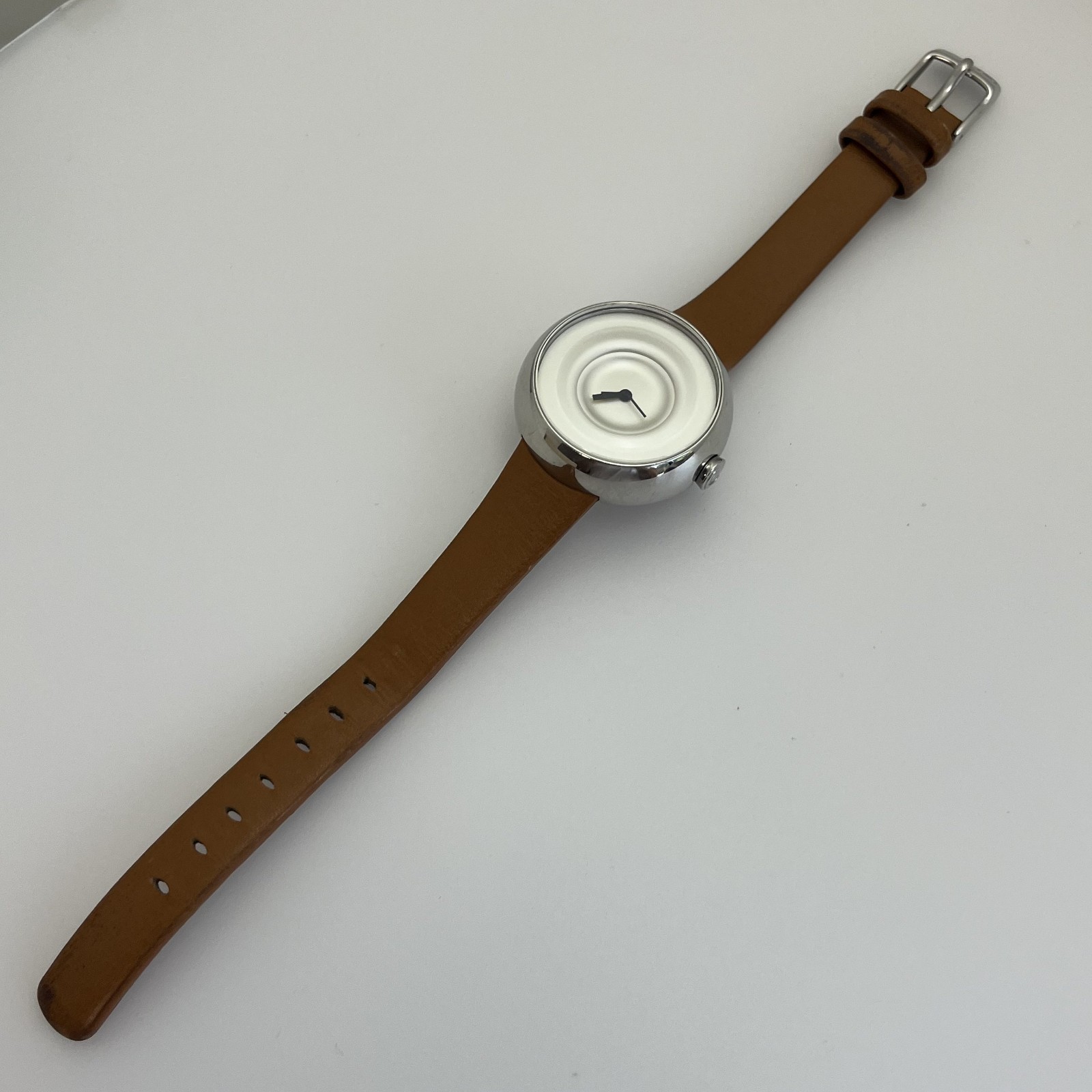 TACS LITTLE DROP Water Ripple Design Quartz Watch TS1301 Minimalist Leather#944B