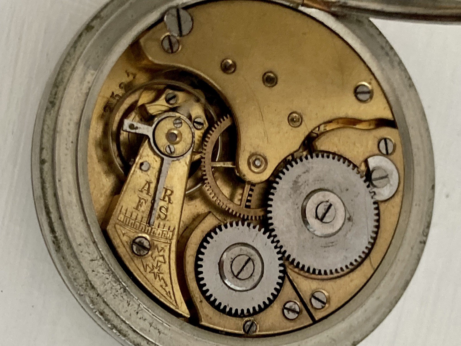 Vintage Miners Pocket Watch Working ( needs some TLC see description )