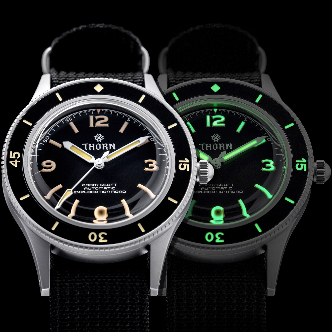 THORN Fathoms Fifty Ceramic Bezel NH35A Diver 200M Automatic Watch 316L 40mm C3