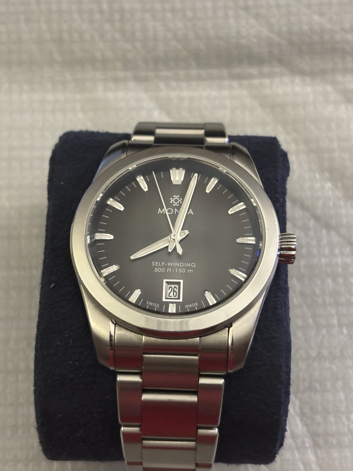 Monta Noble Anthracite Dial – Stainless Steel Bracelet – Great Condition!