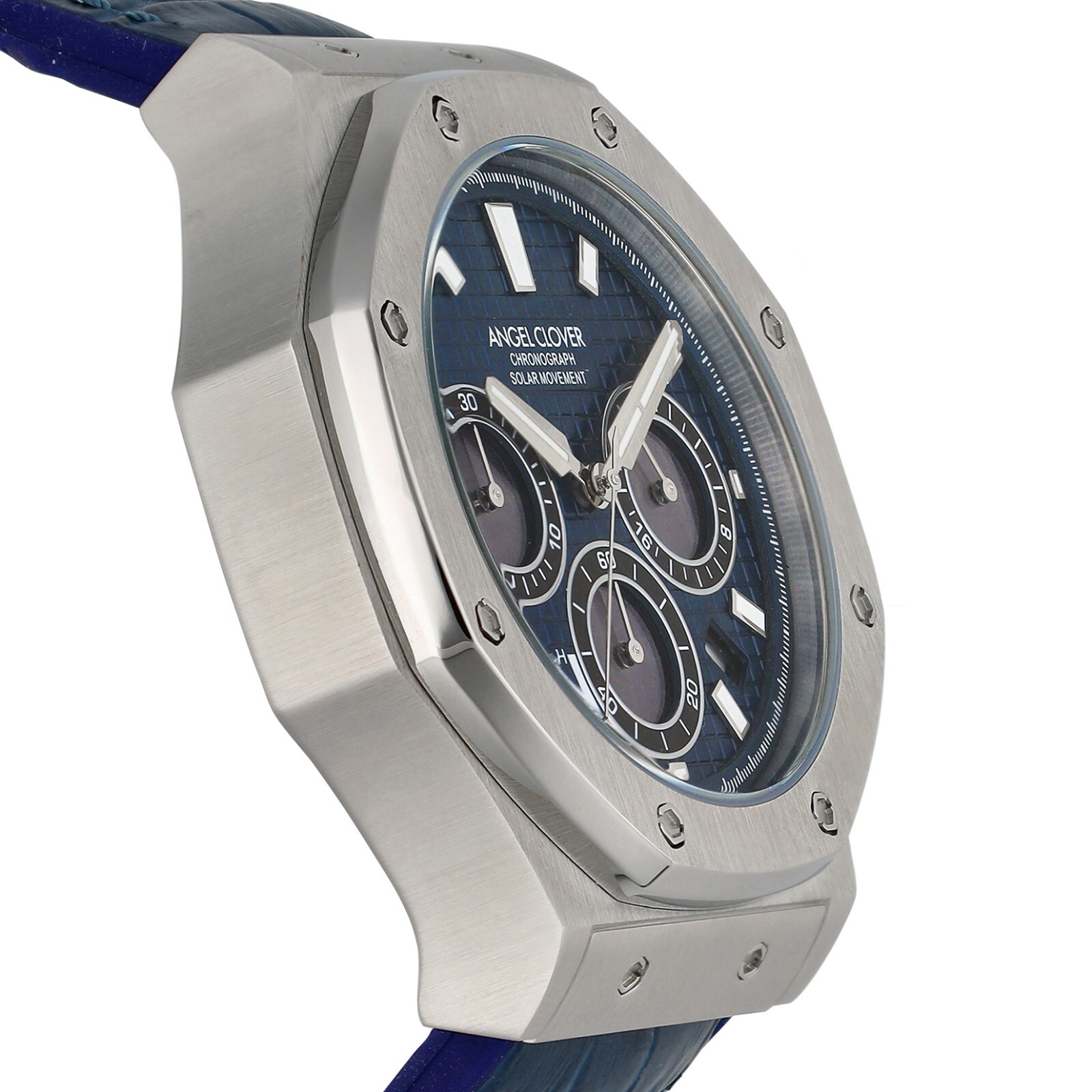 ANGEL CLOVER Watch EXVENTURE SOLAR EVS43S-NV Stainless steel Leather Silicone