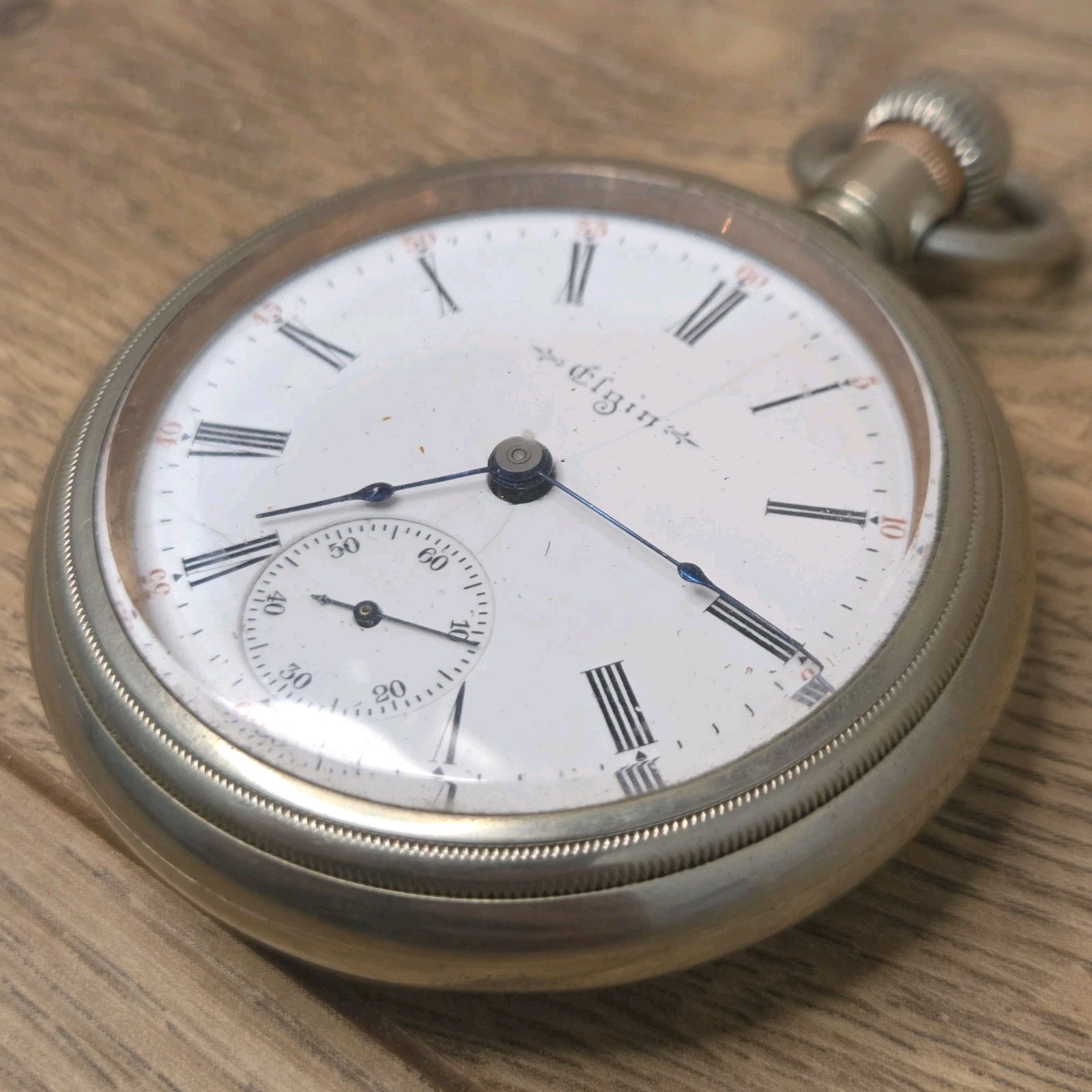 Antique Elgin Pocket Watch 18S 17J 250 Model 5 Open Face Not Working