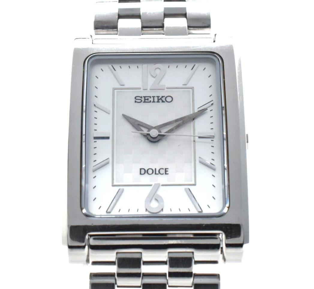 [NEAR MINT] SEIKO Dolce 4J40-0AC0 Silver Men’s Watch Quartz From JAPAN