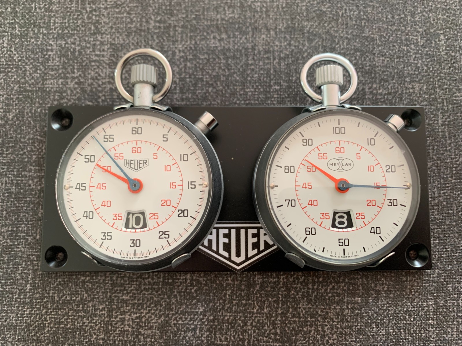 Heuer 12 Hour 0-60 minute register Rally Timer Serviced