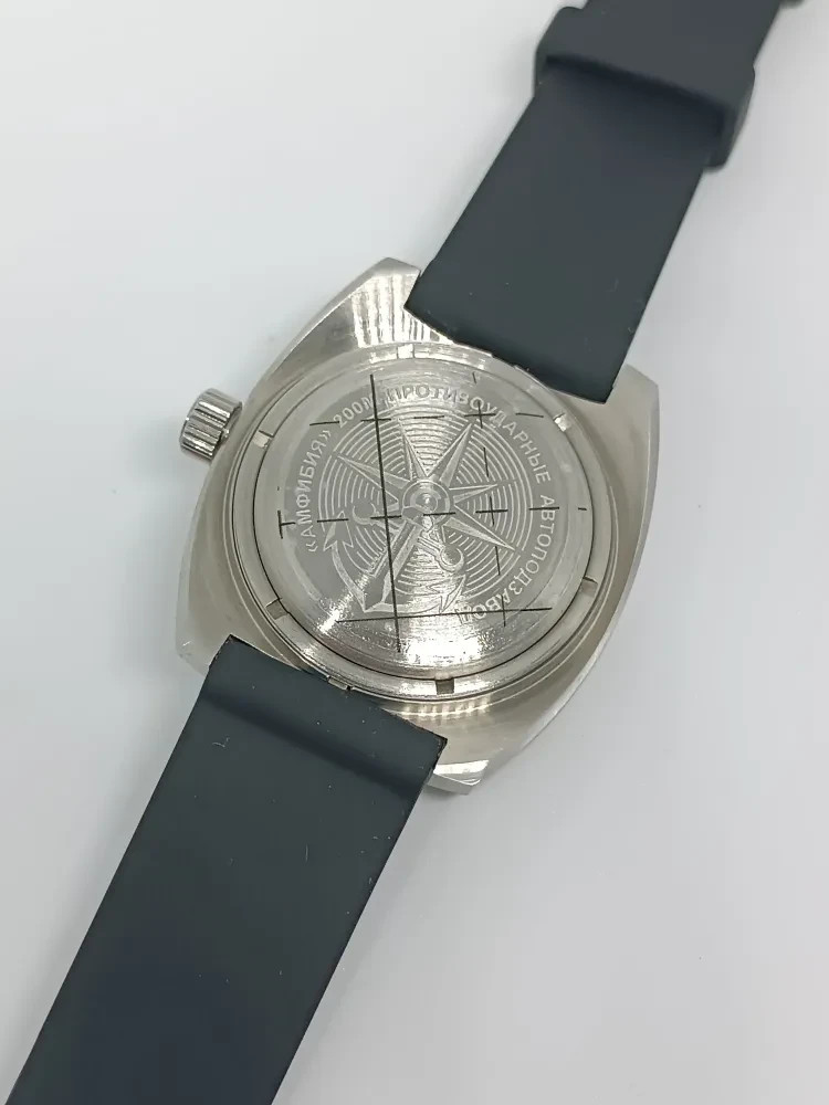 VOSTOK AMPHIBIA AUTOMATIC 170964 “PANERAI” BELT. RUBBER/ AMPHIBIA PLASTIC STRAP